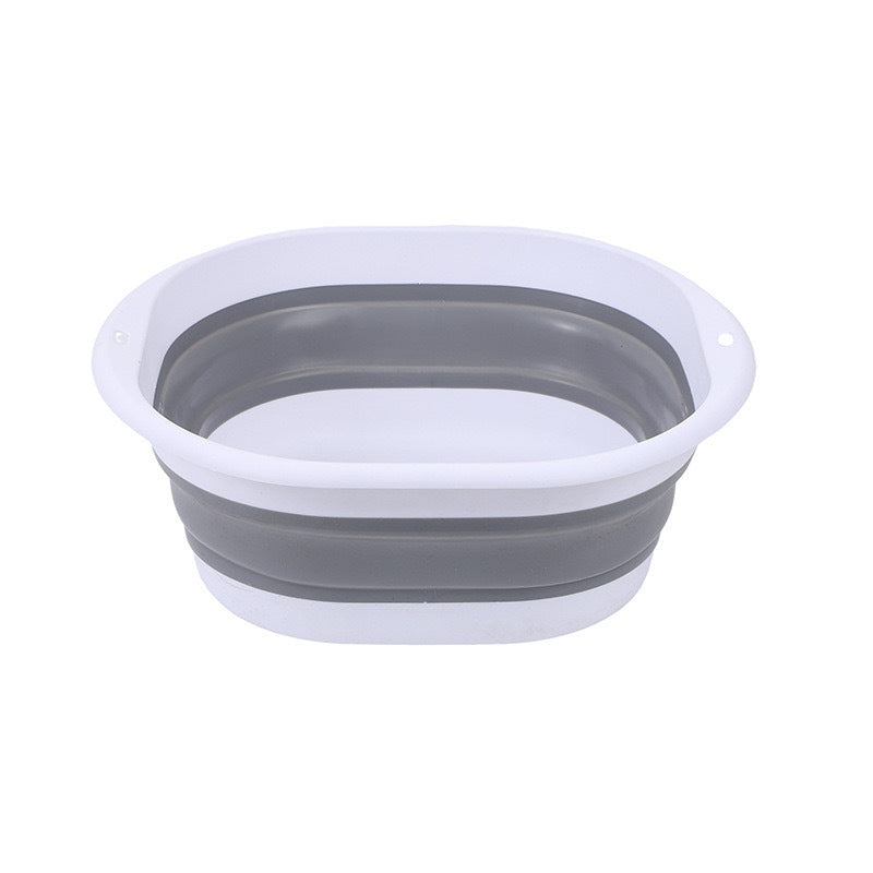 Foldable Portable Sink Basin for Camping and Home Foot Wash Gray