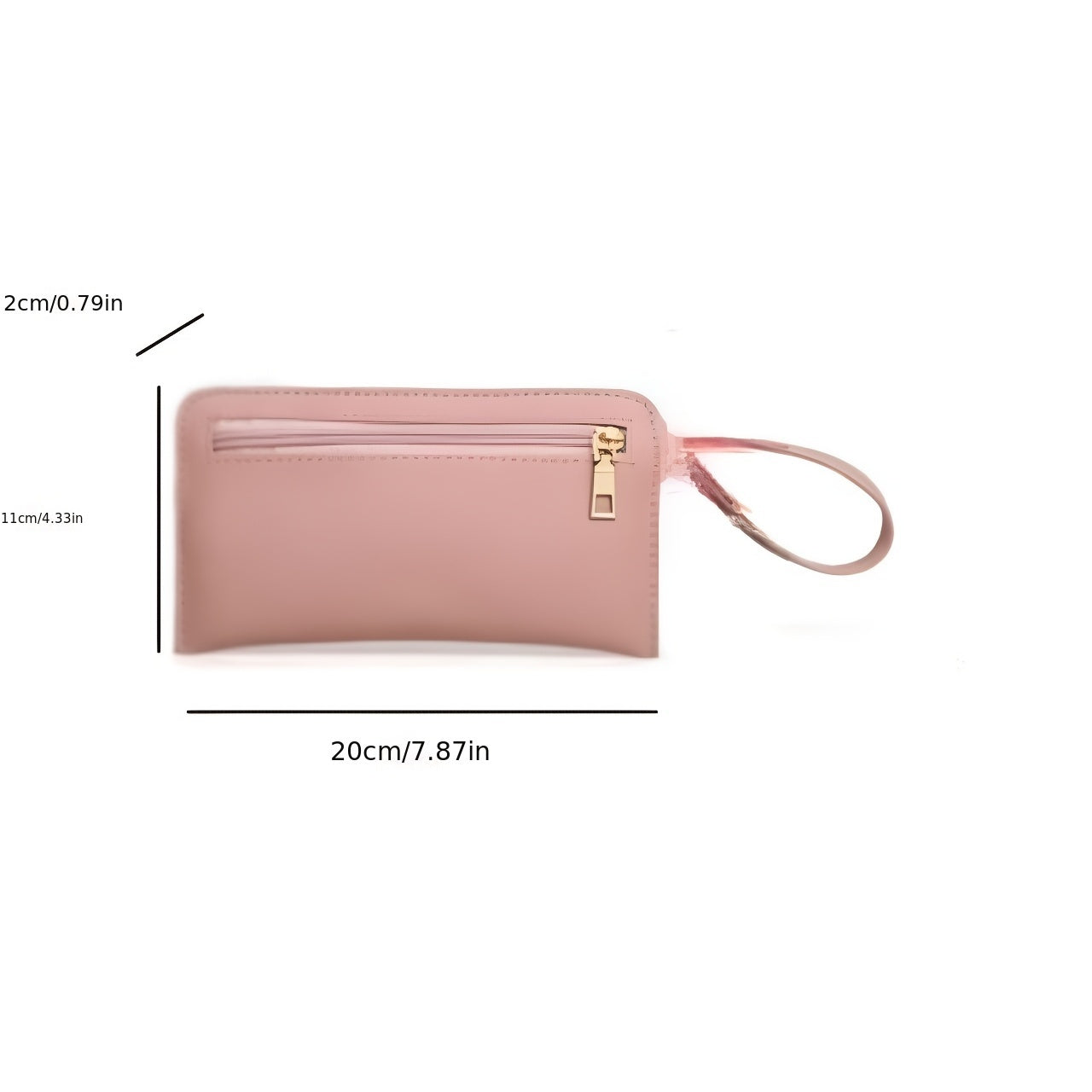 Women's Faux Leather Crossbody Handbag Set with Zipper Closure in Solid Colors