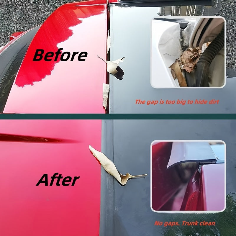 Rear Trunk Seal Pinstriping Tape 160cm Natural Rubber Waterproof Dust Sound Protection