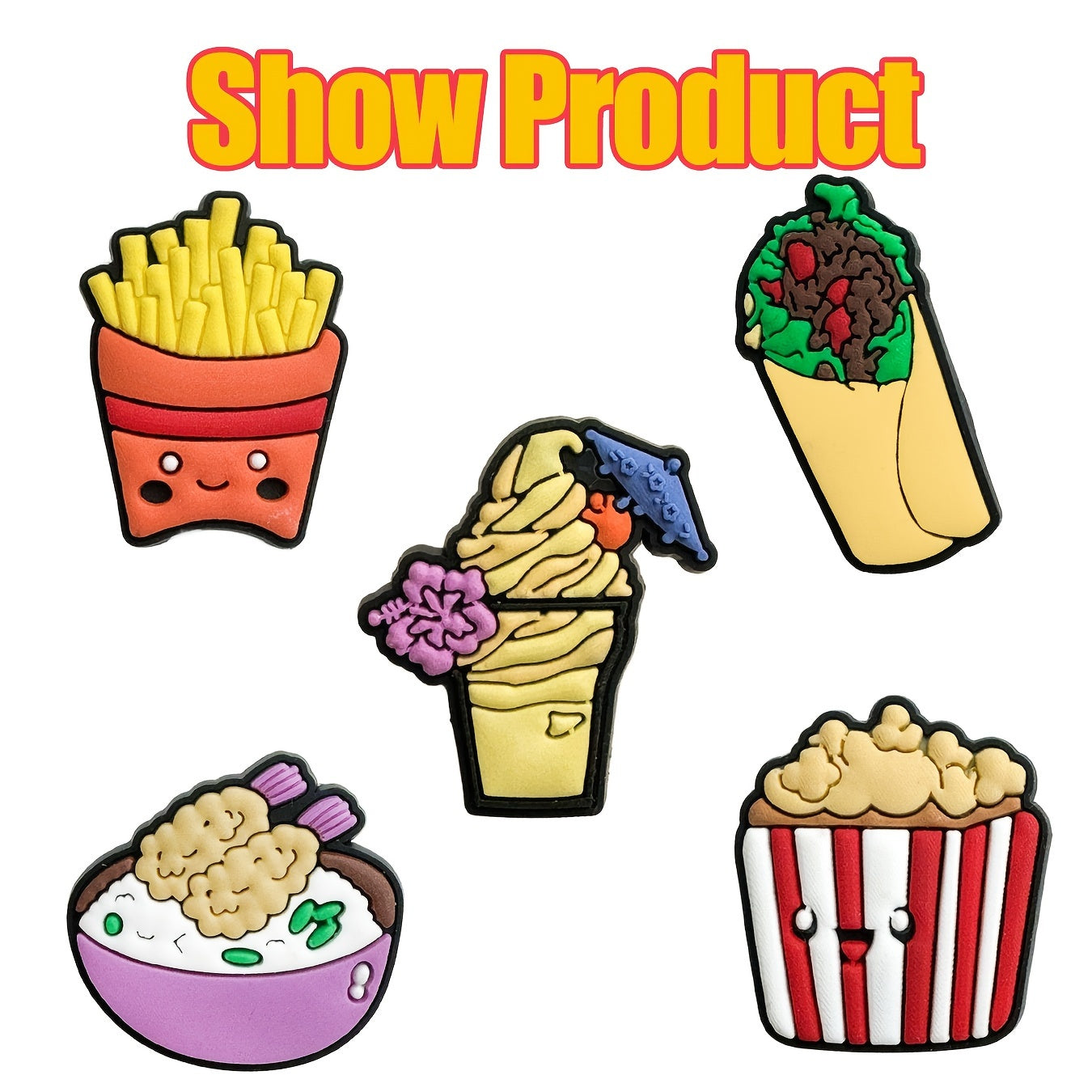 25 Pieces Food Series Plastic Toy Food Set for Children