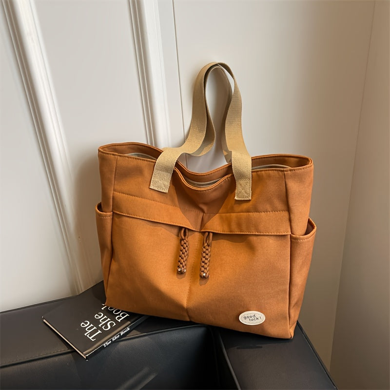 Large Capacity Oxford Cloth Shoulder Bag for Daily Commute Sports Style