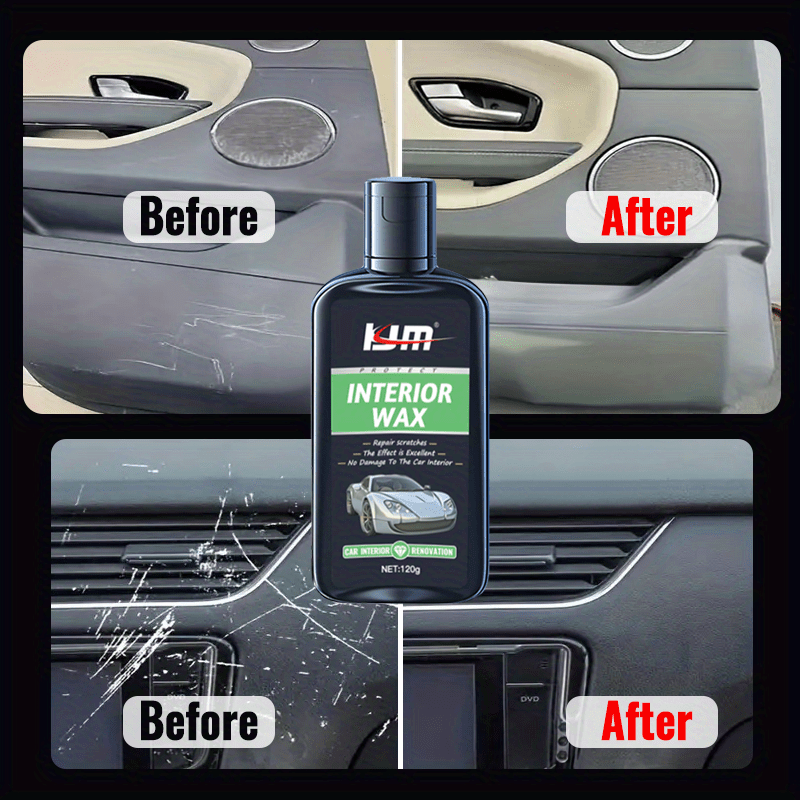 Car Trunk Scratch Repair Wax Plastic Renovation Kit for Interior Dashboard Doors
