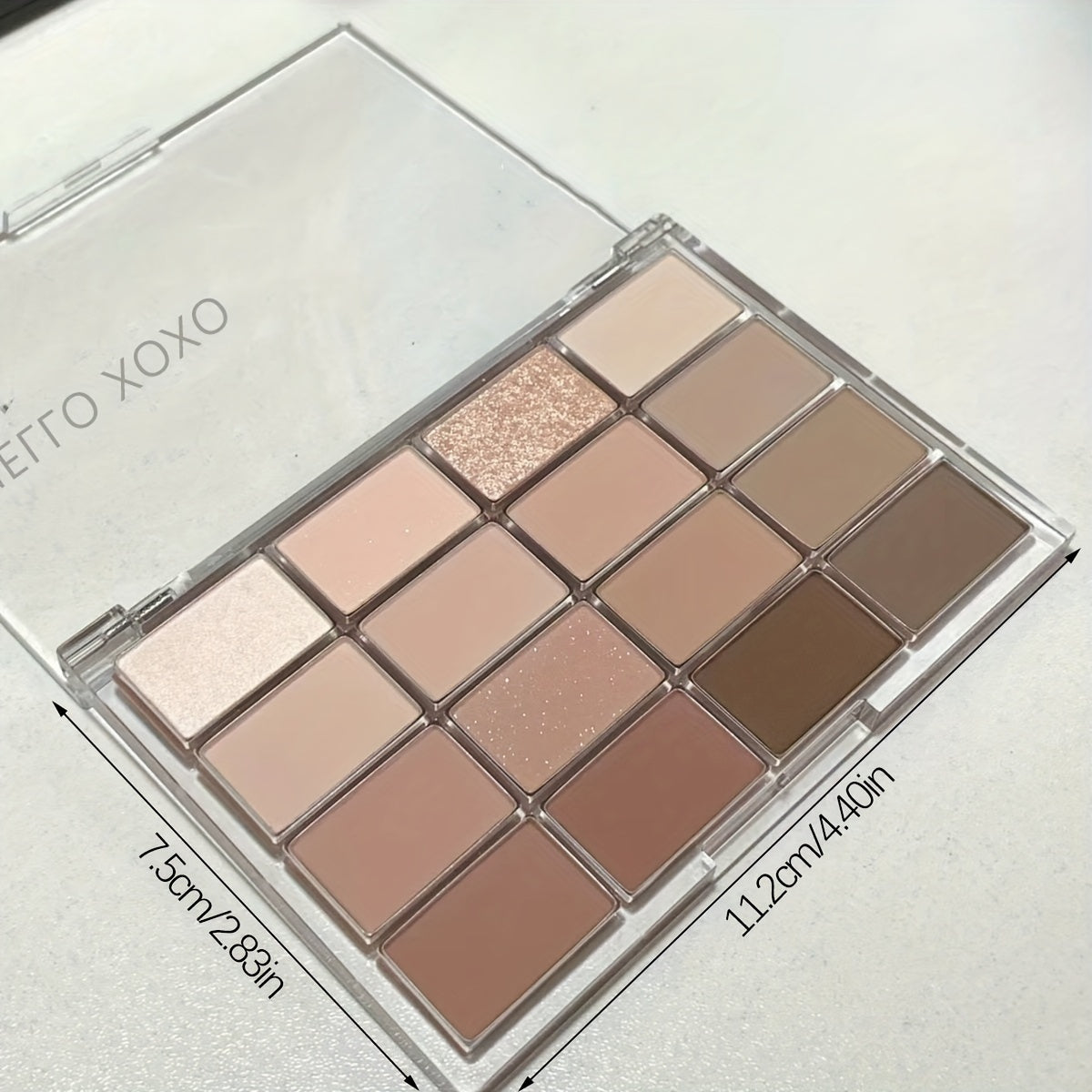 16-color Matte Eyeshadow Palette in Brown Nude Pink Tone for Daily Makeup