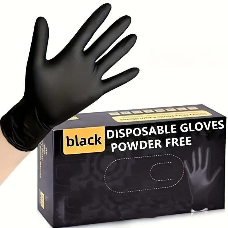 Black Disposable Cleaning Gloves 20/50 Pcs Waterproof Durable for Kitchen Pet Hair Dyeing