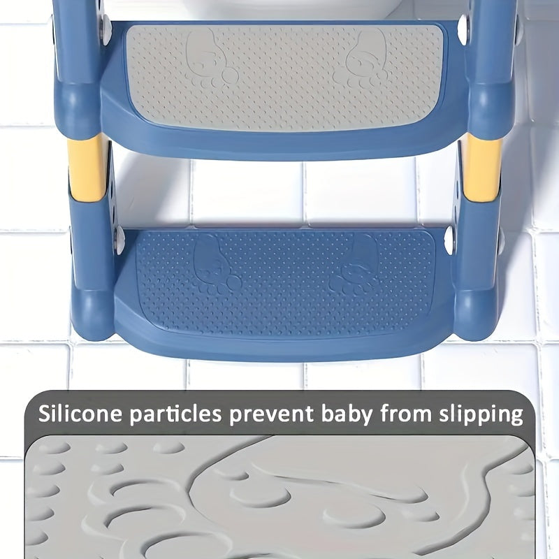 Kids' Foldable Toilet Seat with Step Stool for Potty Training