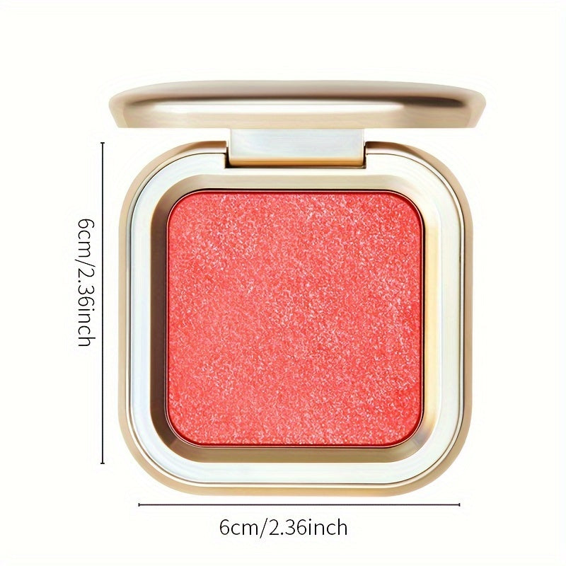 Mujeres rubor en crema en polvo mate con purpurina duradera resistente al agua color durazno rosa púrpura