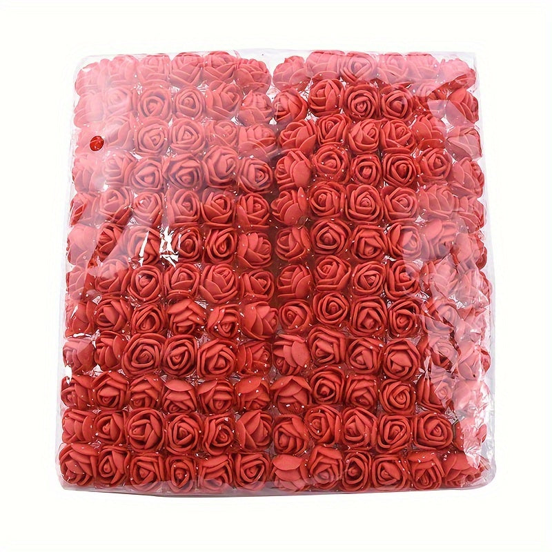 Mini Foam Roses 2cm for DIY Wedding Bouquets Scrapbooking Home Decor