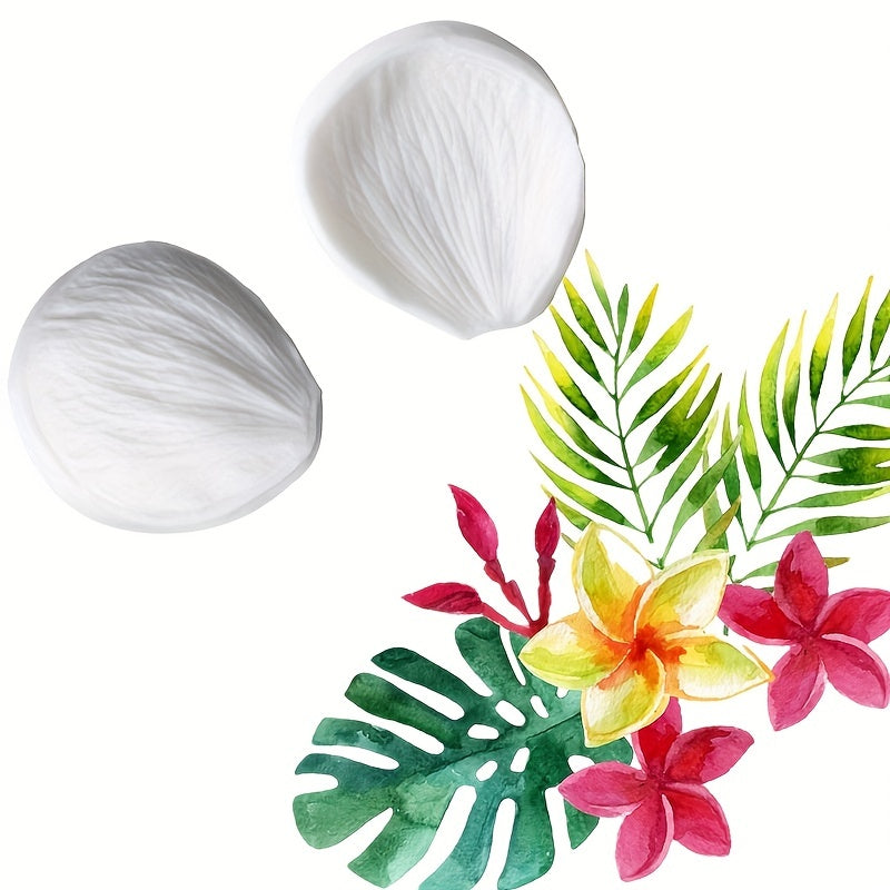 Keks bezash uchun gul barglari uchun silikondan tayyorlangan qolip, shokolad, sovun va hunarmandchilik uchun