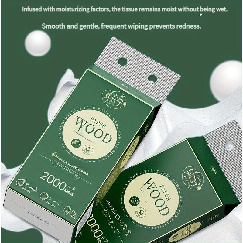 Single Pack 1500 Sheets Facial Tissues Toilet Paper Large Capacity Household Paper Towels