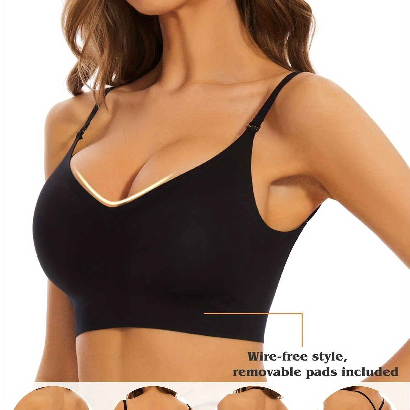 Seamless 3-Way Lace Bra with Comfortable Fit and Stylish Back Design