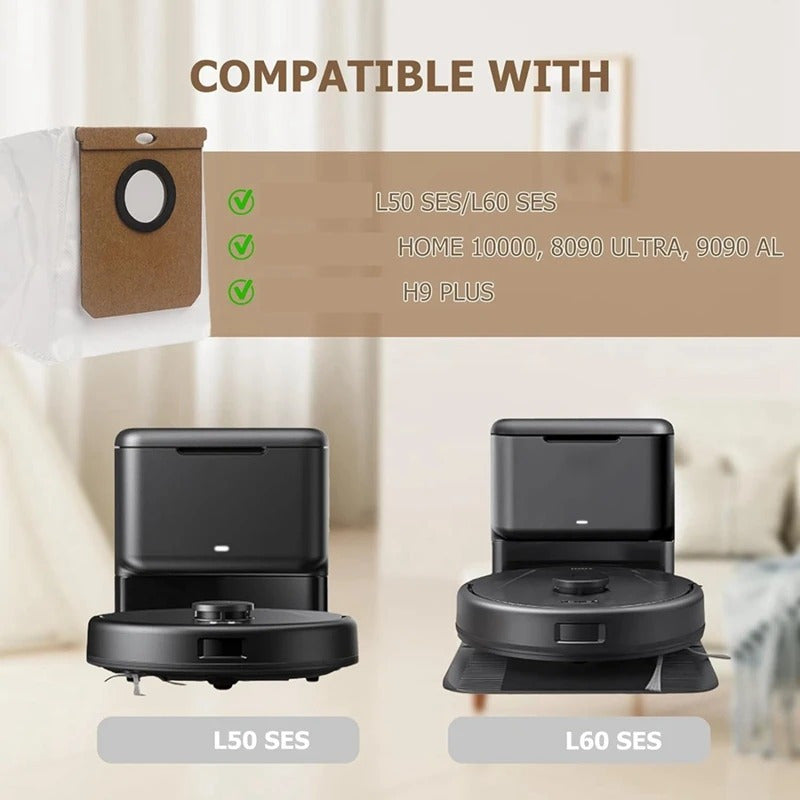 9-to'plam katta 2.5L vakuum changyutgich tozalash sumkasi L50 L60 Conga Home Ultra uchun