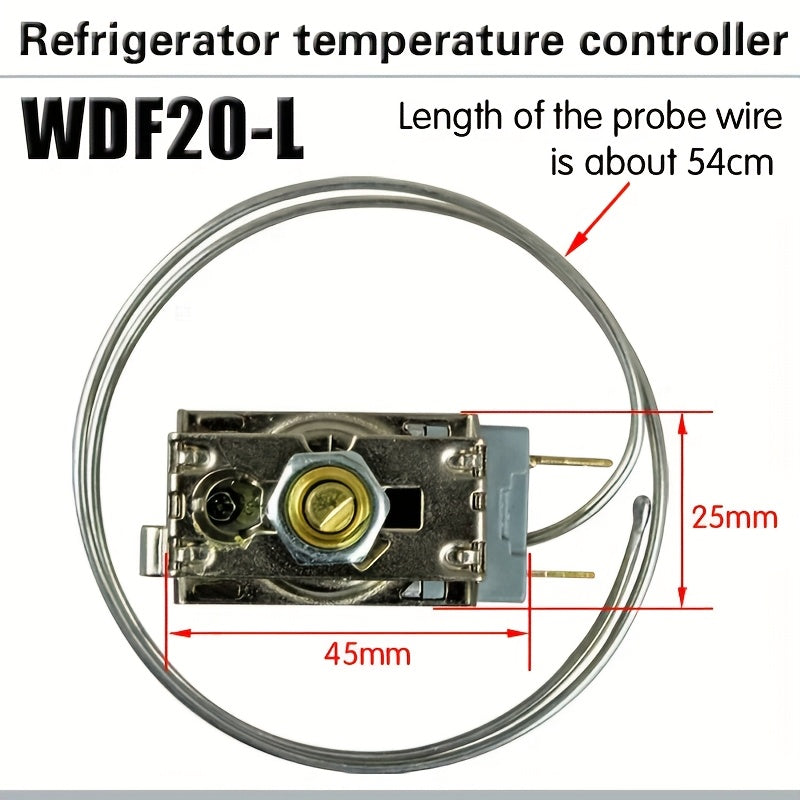 Termostato de refrigerador de metal WDF20-L para enfriamiento eficiente, instalación fácil