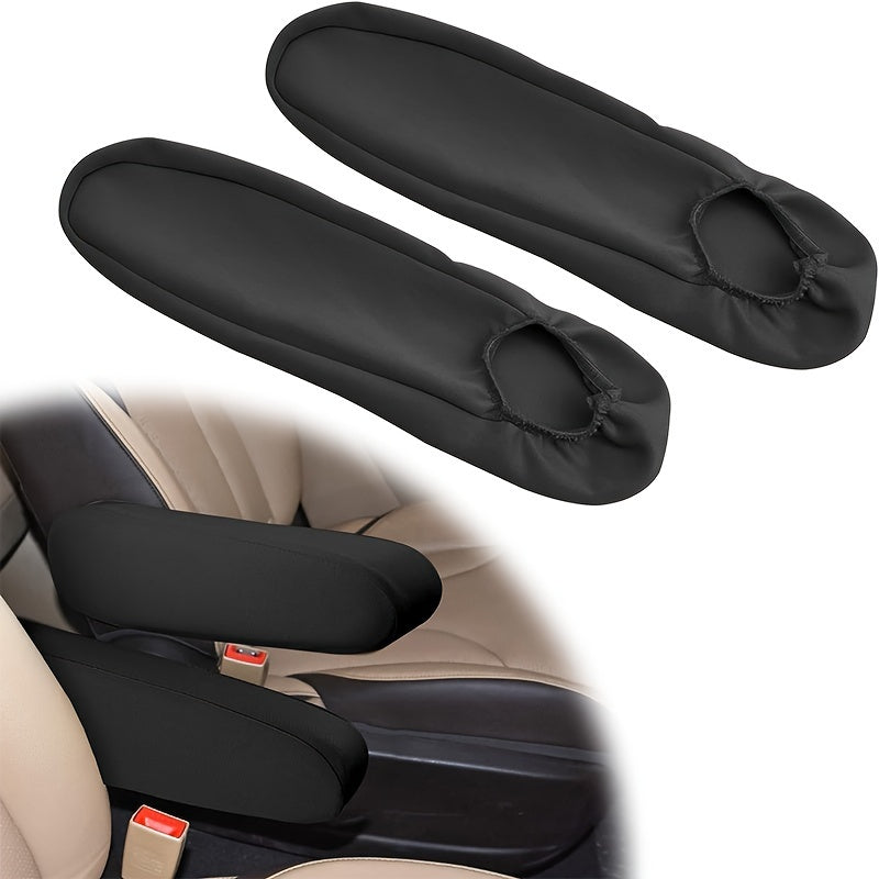 Paquete de 2 fundas para reposabrazos del asiento delantero del coche, protectores de tela, fundas para reposapiés universales para furgoneta y autobús