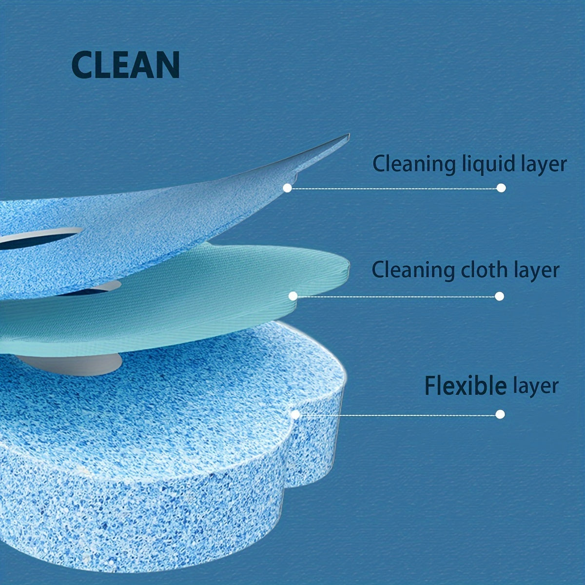 Pack of 18 Disposable Toilet Brush Head Refills for Easy Replacement and Deep Cleaning