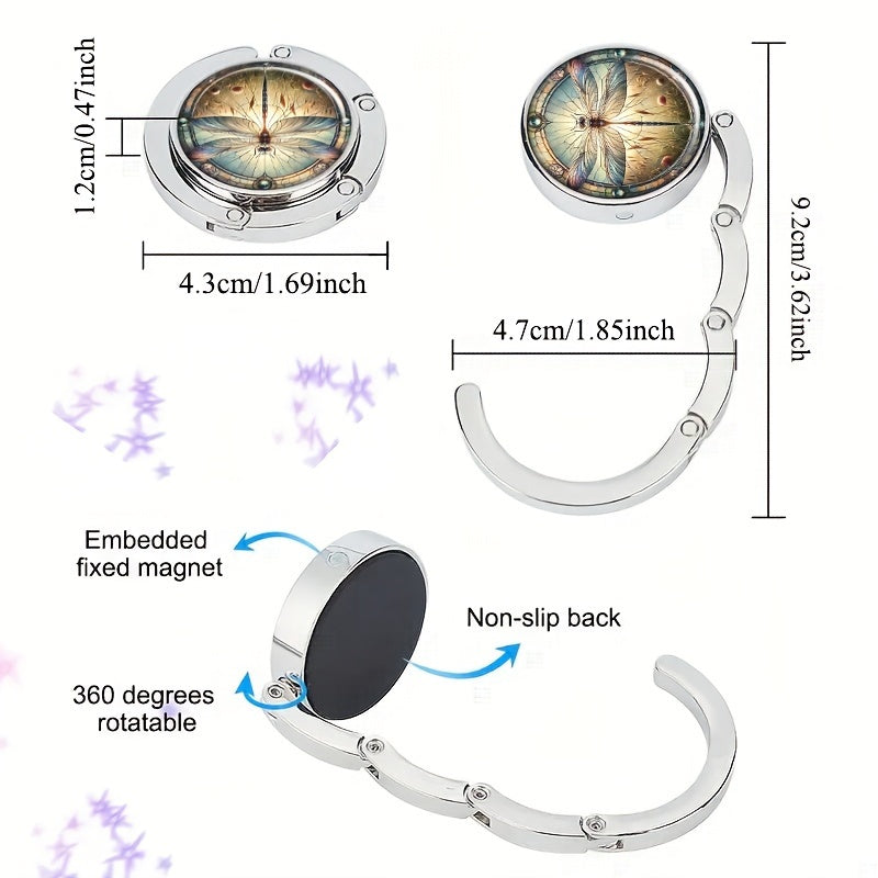 Zinc Alloy Folding Handbag Hook Portable Table Hanger Casual Style