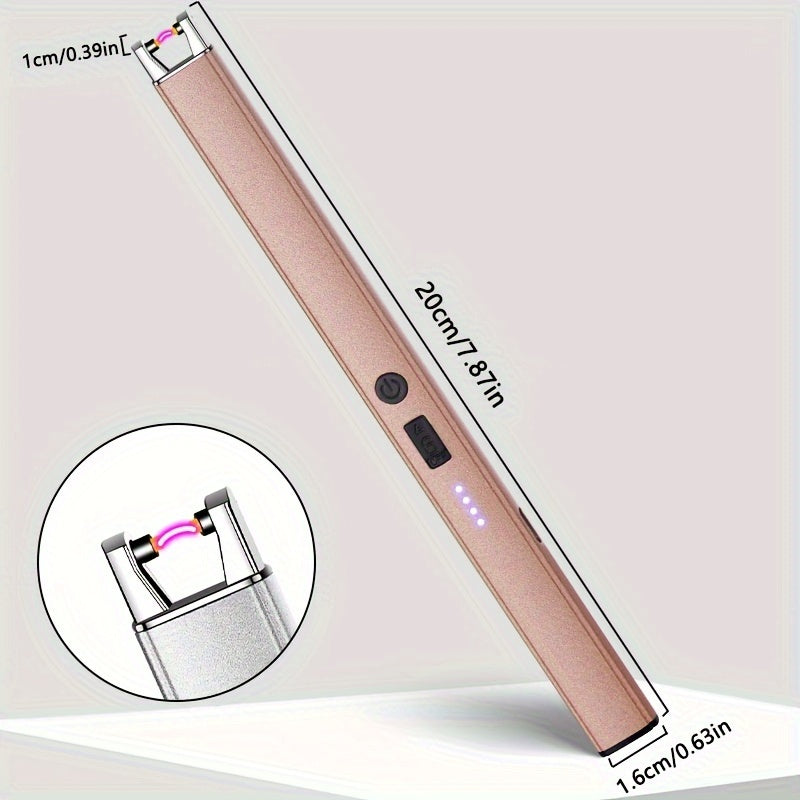 Qayta to'ldiriladigan elektr arc yondirg'ich to'plami shamolsiz sham candle gaz pech barbekyu