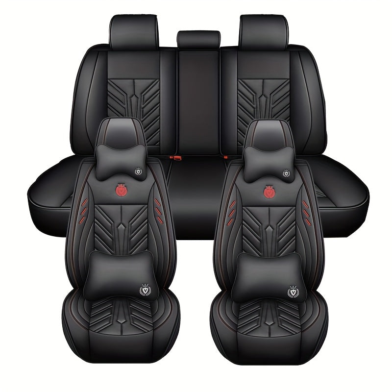 Avtomobil o‘rindigi qopqog‘i to‘liq PU charm bilan universal barcha mavsumlar uchun avtomobil ichki qismi