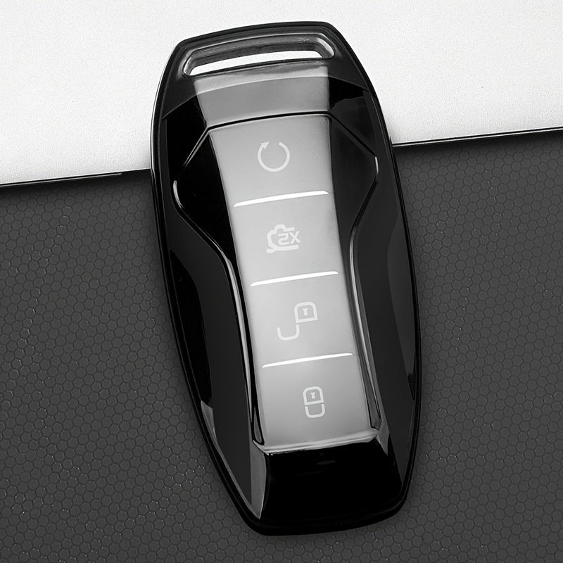 Universal TPU Key Fob Cover for Car Remote Protective Case Transparent Black