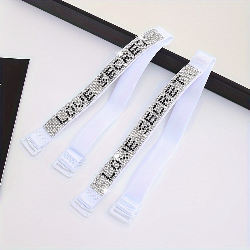 Correas de sujetador con pedrería ajustables para mujer, accesorios de lencería invisibles