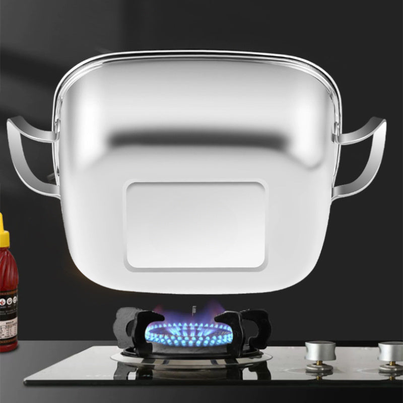 12-Inch Stainless Steel 3-Tier Steamer with Glass Lid, High Capacity, Durable