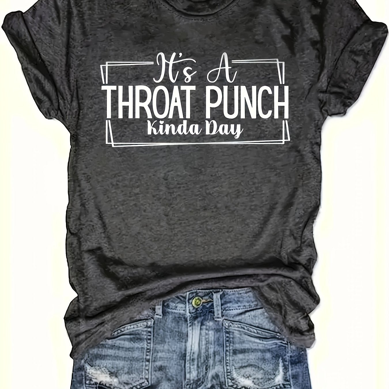 Women's Casual Short Sleeve T-Shirt Loose Fit Round Neck Top