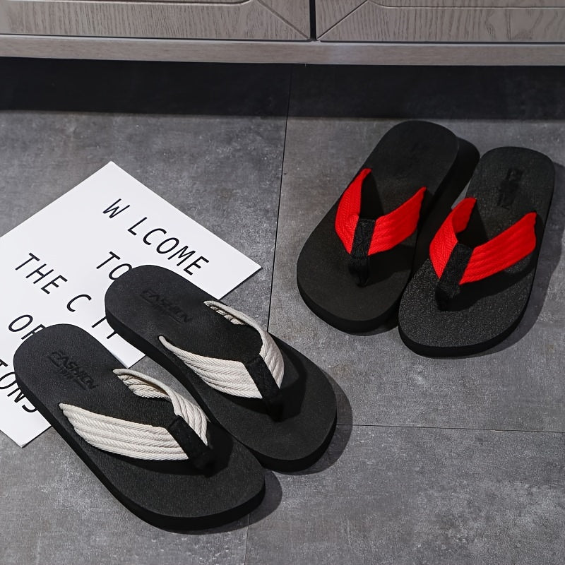 Zapatillas de verano para hombre, casuales, antideslizantes, de tela, EVA, personalizadas, modernas, 2024