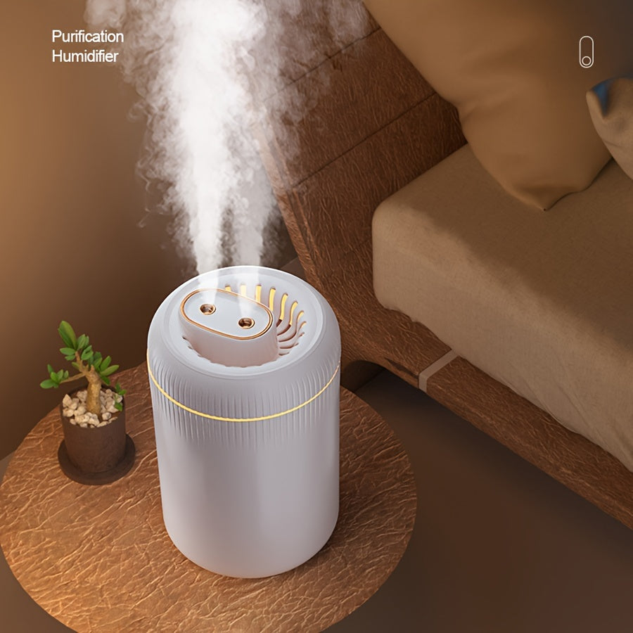 Увлажнитель воздуха USB с большой емкостью для помещений 10-20㎡ с подсветкой и автоматическим отключением