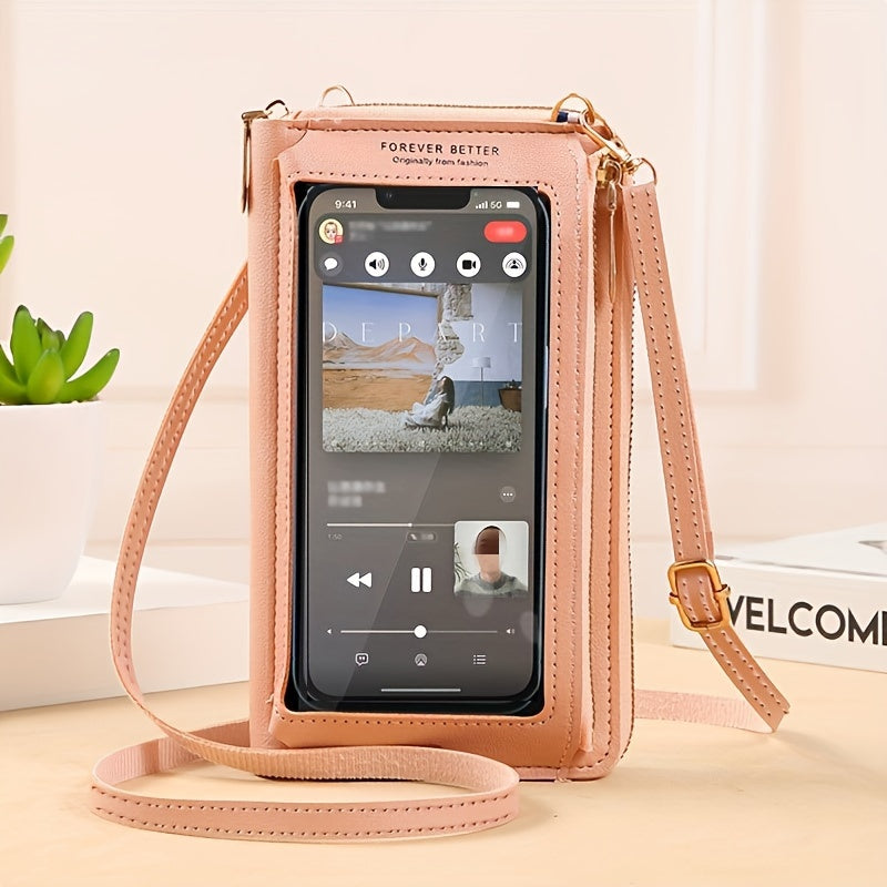 Mini Bag for Women with Touch Screen Phone Pocket Anti-Theft Crossbody Purse Small Gift