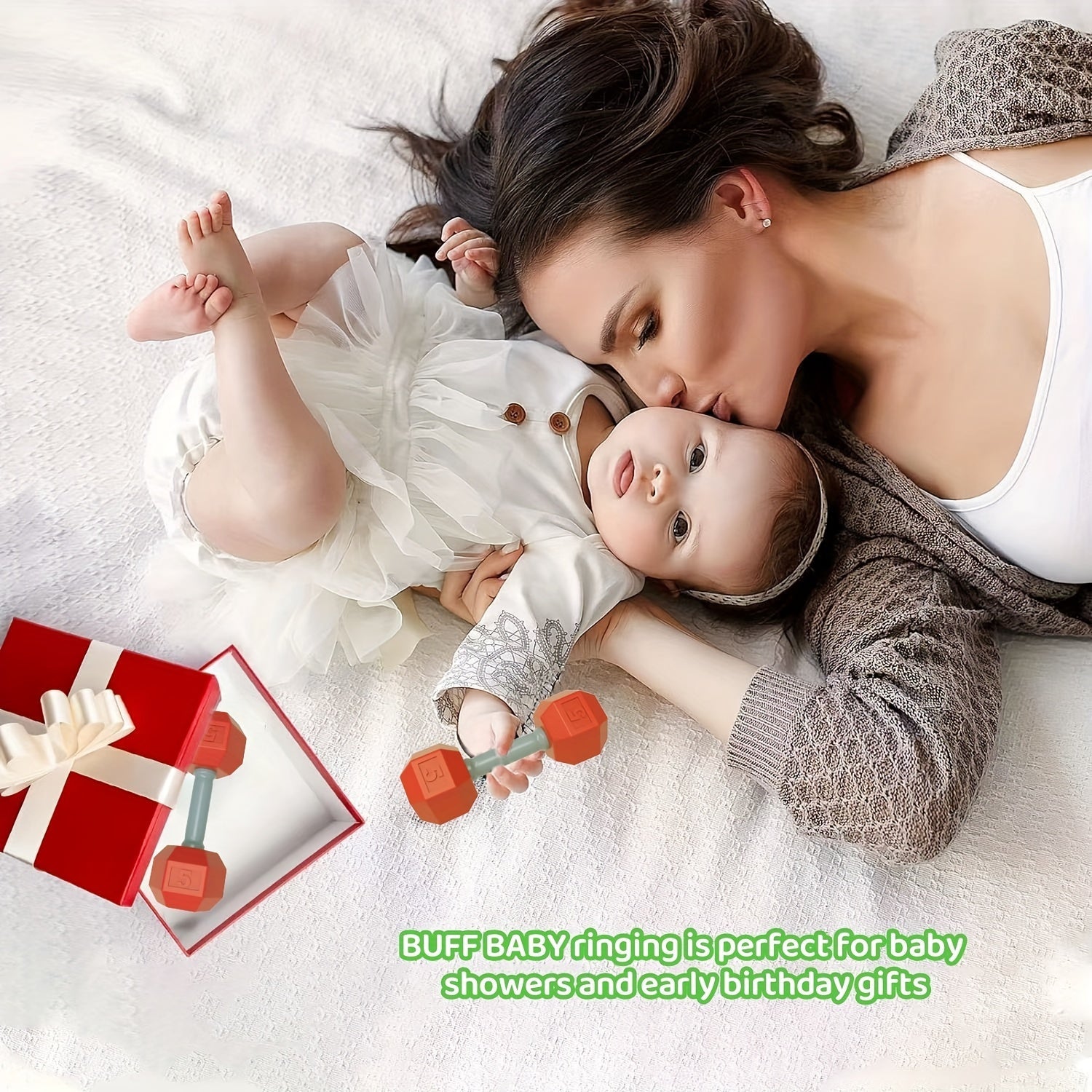 Baby Rattle Set for Newborns Lightweight Easy Grip Stimulating Toy