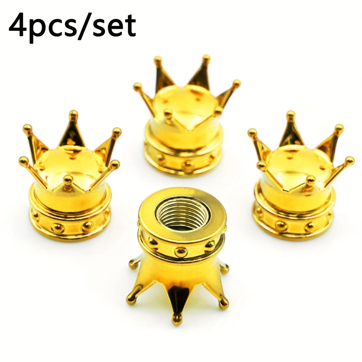 4 Pack Tire Valve Caps Durable Plastic Dust Covers for Cars and Motorcycles