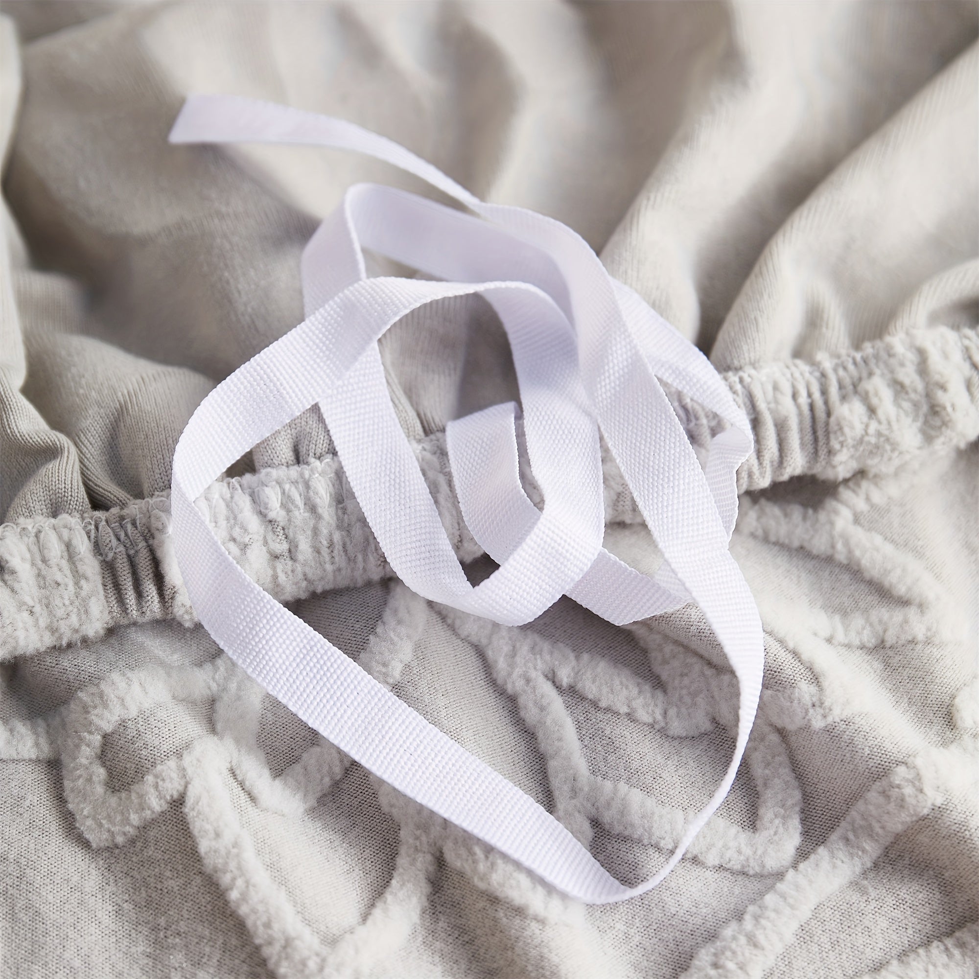 Camellia Jacquard Sofa Cover with Elastic Band and Matching Pillowcase Fits All Sizes Machine Washable