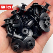 50 Pcs Universal Car Retainer Clips Durable Plastic Fasteners for Interior