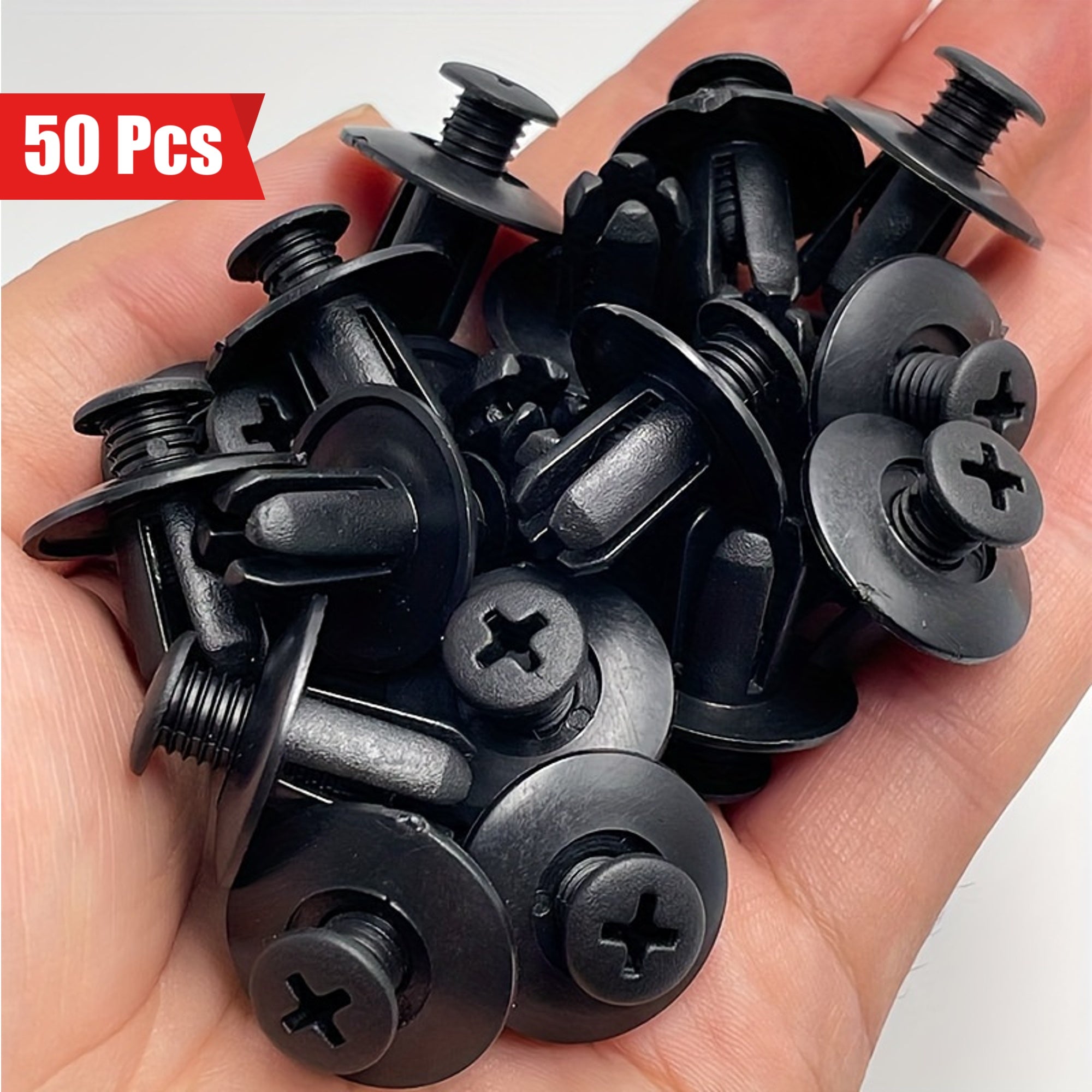50 Pcs Universal Car Retainer Clips Durable Plastic Fasteners for Interior
