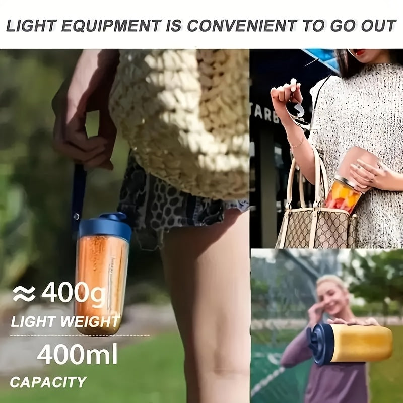 Portable Blender Set with Dual Cups, USB Rechargeable Juice Maker