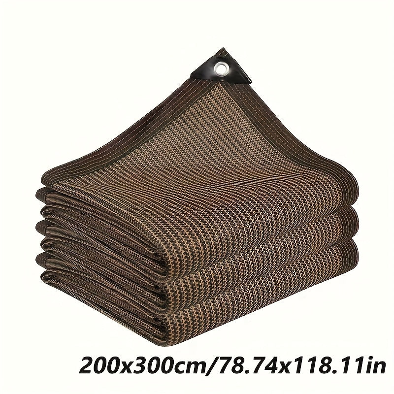 Outdoor Sunshade Waterproof Windproof UV Protection for Camping Picnic Brown