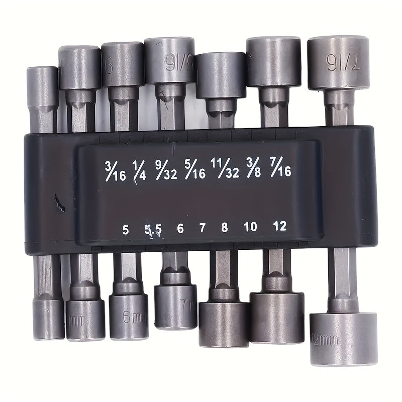 14pcs Magnetic Hex Shank Screwdriver Socket Set with Extension Adapter Steel