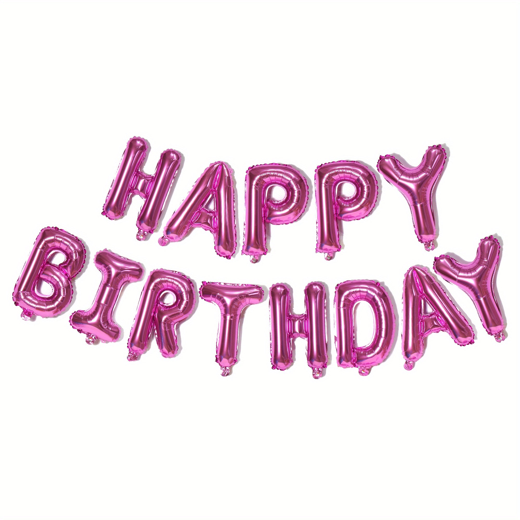16-Inch Happy Birthday Letter Balloon Set Aluminum Film Party Decorations