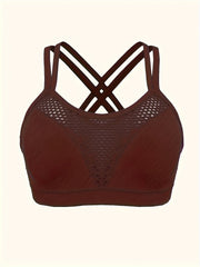 Women's Seamless Plus Size Sports Bra 3 Pack Breathable No Underwire Stretch