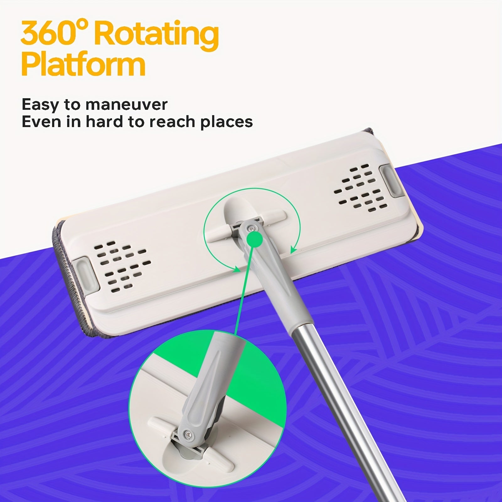 8L mop to'plami, qutisi va mikrotozalash mato bilan oshxona va hammomni tozalash uchun