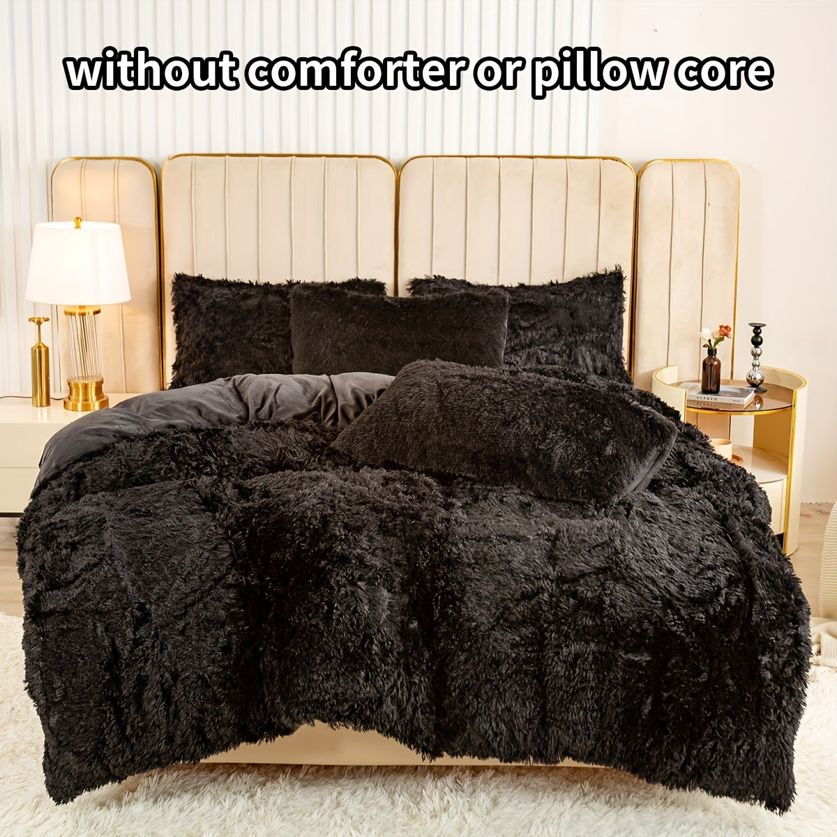 Set of 3 Pink Polyester Bedding Pieces for All Seasons Bedroom Decor