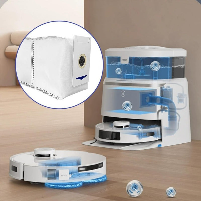 Replacement Dust Bags for Cordless Vacuum Cleaners 12 Pack High-Efficiency Cloth