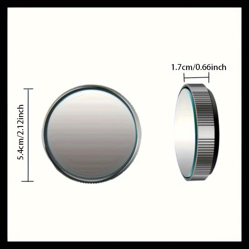 Espejo ciego para coche, espejo convexo de 360° con ángulo amplio, vista trasera, seguro, fácil de instalar