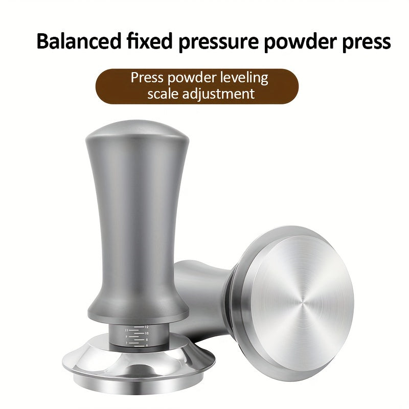 Adjustable Stainless Steel Coffee Tamper for Espresso and Drip Coffee