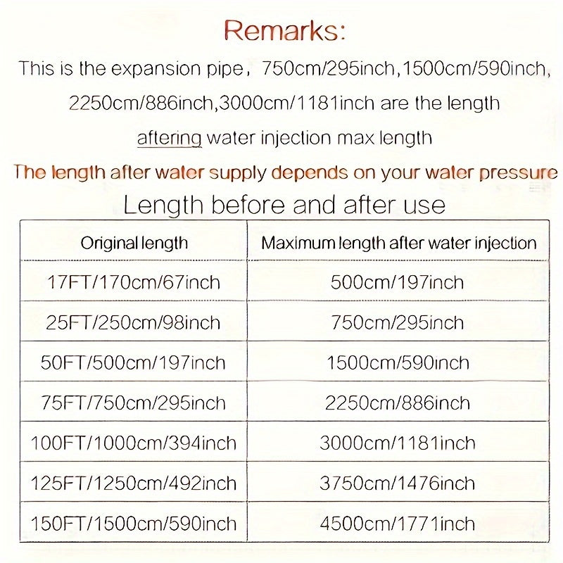 Расширяемый резиновый садовый шланг с насадкой для высокого давления для полива и мойки