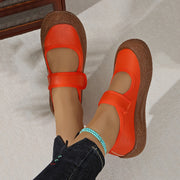 Women's Casual Flats Soft Sole Slip-On Shoes with Magic Strap