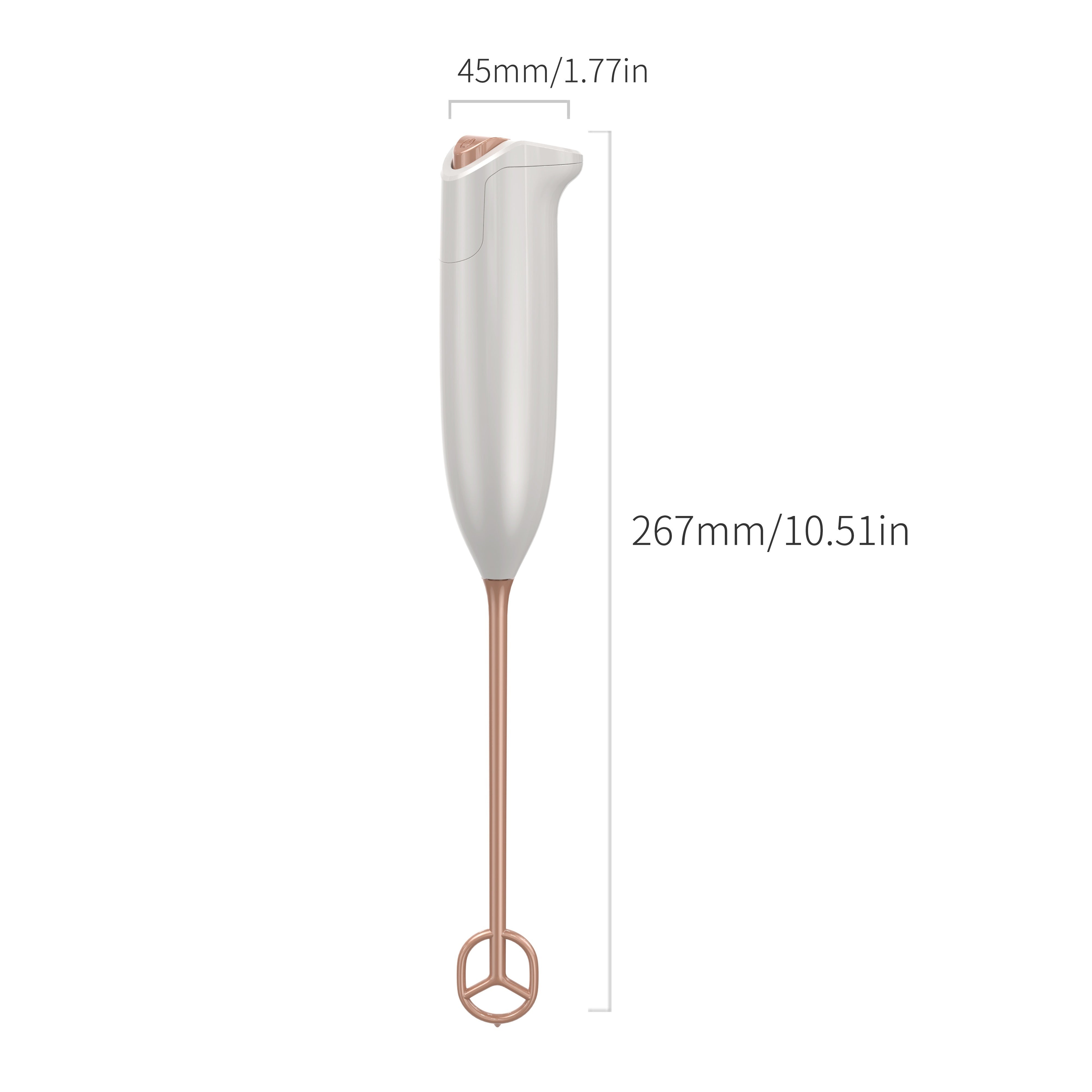 Electric Handheld Mixer Mini Blender for Juicing and Dough, Battery-Powered