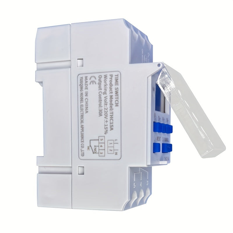 Compact Programmable Timer Rail-Mounted Controller 220V Automatic On/Off