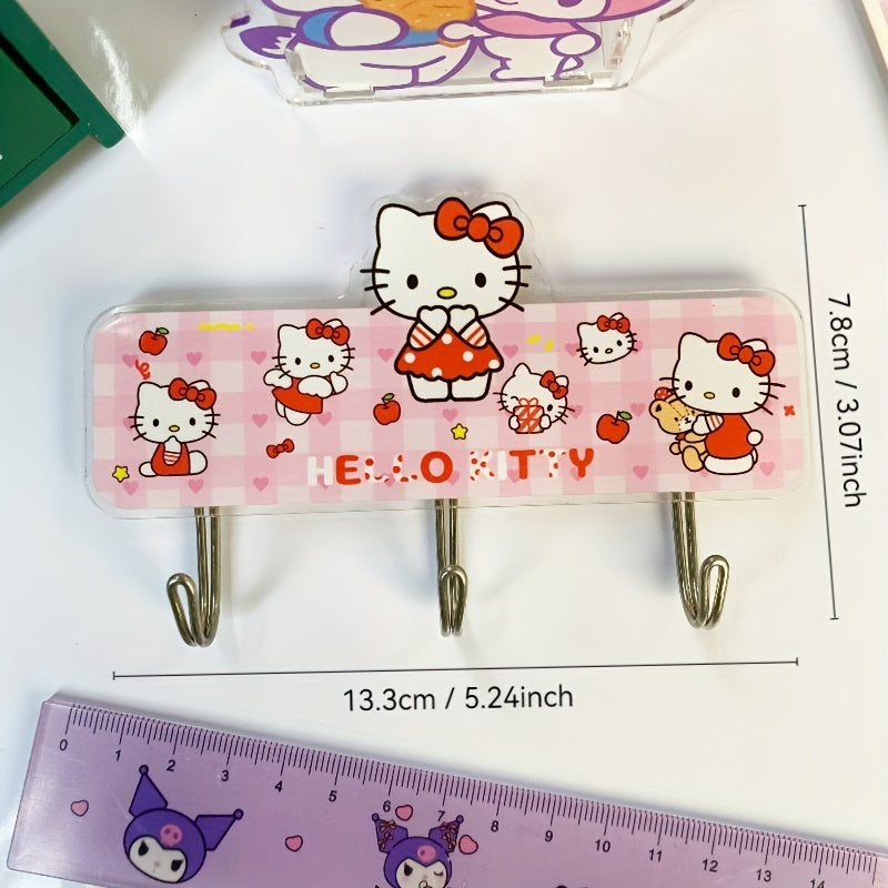 1 dona Sanrio tutqichi, uyda yoki ofisda turli maqsadlar uchun kuchli yopishtiruvchi bilan.