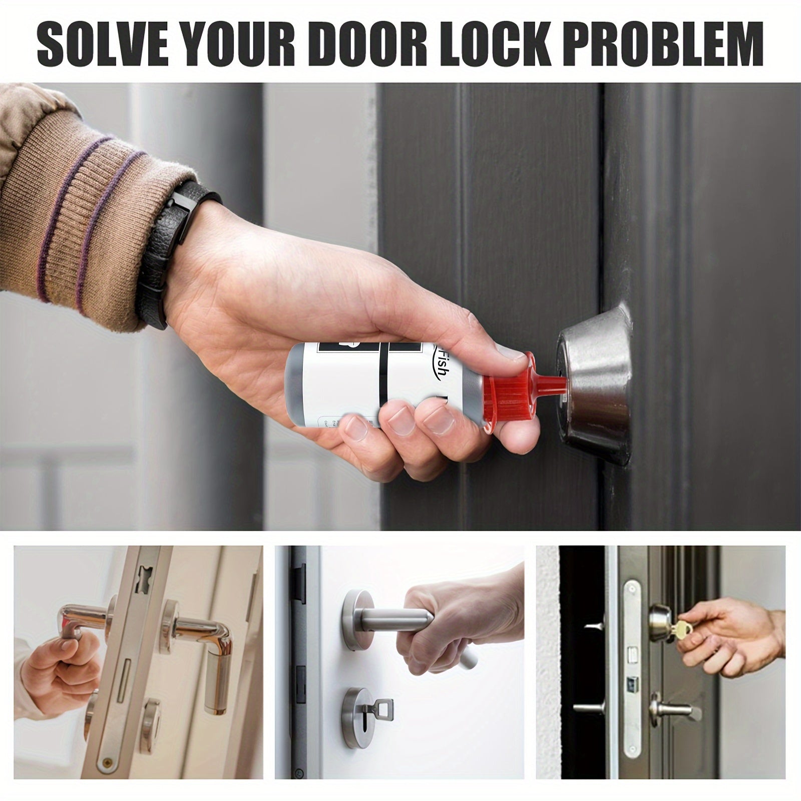 Смазка для замков дверей 60 мл долговременная для крышек автомобильных двигателей, гаражных ворот