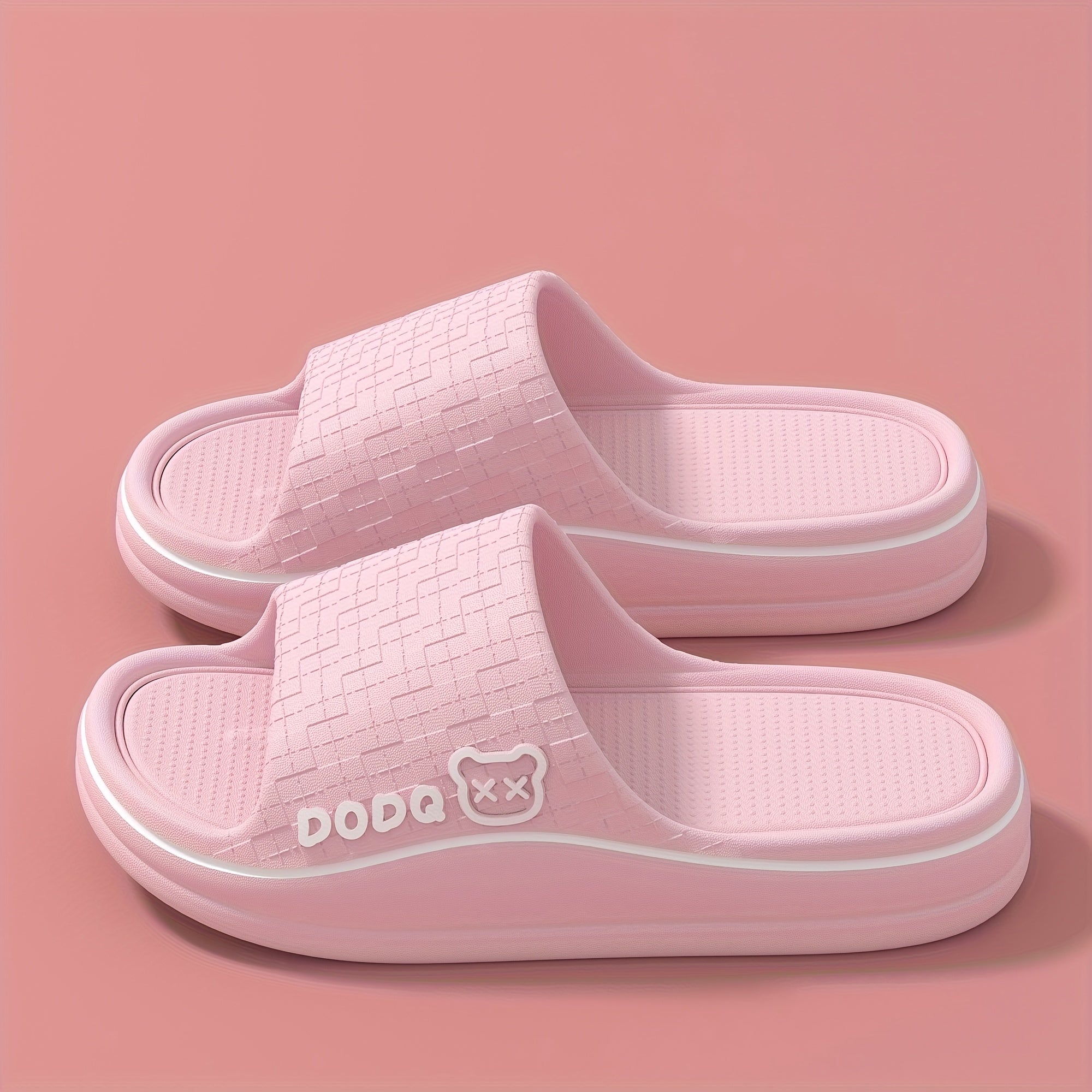 Ayollar uchun yengil EVA hammom shlyapchalari, sirpanishga qarshi yozgi uy poyabzallari, pushti va yashil